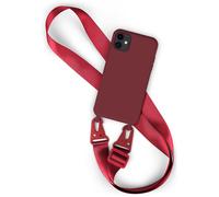 Funda de móvil con correa para Apple iPhone 11 Funda de silicona con cadena p...