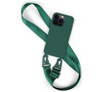 Funda de móvil con correa para Apple iPhone 15 Pro cadena de móvil funda tran...