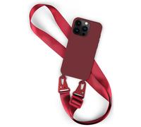 Funda de móvil con correa para Apple iPhone 15 Pro cadena de móvil funda tran...