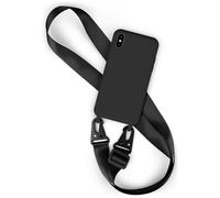 Funda de móvil con correa para Apple iPhone Xr Funda de silicona con cadena p...