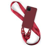Funda de móvil con correa para móvil Samsung Galaxy A12 cadena Clear Case par...