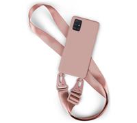 Funda de móvil con correa para móvil Samsung Galaxy A51 cadena Clear Case par...