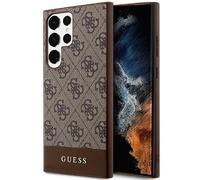 Funda de Móvil Cubierta Galaxy S24 Ultra Guess Patrón Braun Logo Color Oro