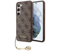 Funda de Móvil Cubierta Samsung Galaxy S23 Guess Artificial Braun Cadena Dorado