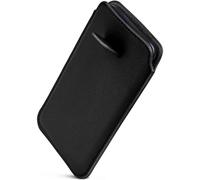 ONEFLOW Liberty Case - Funda con pestaña para iPhone 16e (función de retracción, piel sintética, con solapa, función atril, cierre magnético, función atril, color negro)