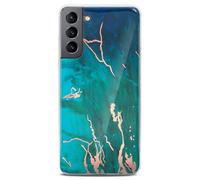 Funda de móvil para Samsung Galaxy S21 Case Marmol Optik Cover Slim...