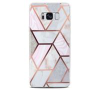 Funda de móvil para Samsung Galaxy S8 Case óptica mármol Cover Slim delgada...