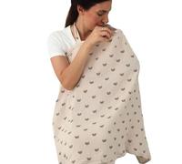 Funda de muselina para lactancia, transpirable, 100% algodón, cubierta de lactancia con neumático rígido para madre, delantal de lactancia, toldo multiusos para asiento de coche