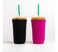 Funda de neopreno aislante reutilizable para bebidas de café helado | Soporte para bebidas frías para café Starbucks, McDonalds, Dunkin Donuts, Tim Hortons y más