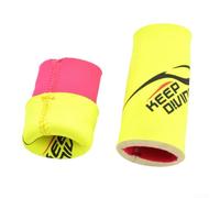 Funda de neopreno de 5 mm de doble cara con cubierta antipérdida para buceo, uso para mantener el esnórquel flotante y evitar la pérdida de equipo (amarillo fluorescencia)
