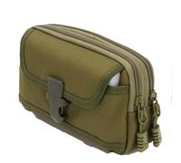 Funda de Nylon Duradera para cinturón de teléfono para Tarjeta Adecuado,Funda para enganchar al cinturón y Llevar el teléfono móvil para Deportes,Correr,Viajar (Verde)