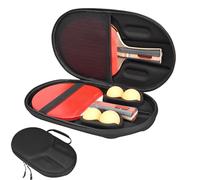 Funda de Pádel de Tenis de Mesa Genérica, Caja de Tenis de Mesa - Bolsa de Tenis de Mesa Compacta | Cubierta Portátil Protectora de Polvo Duro con Cremallera