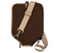 Funda de pala para pickleball con material de neopreno y correa práctica (blanco)