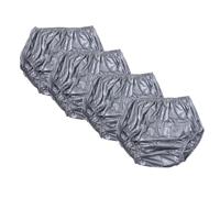 Funda de Pañales para Adultos para Incontinencia 4 Piezas Cobertor Protector Pañal Adulto Reutilizable Impermeables Cobertor Pañal para Hombre Mujer(Gray,Medium)