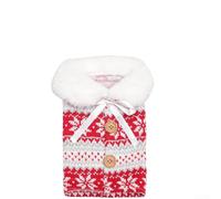Funda de para botella de Vino Tela para suave para copo Nieve(B) | tejido, motivo árbol y para reno, para copo de nieve, estética para festiva, para ideal regalos