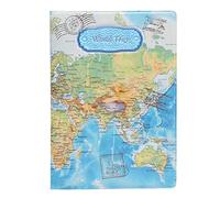 Funda de Pasaporte de Viaje Funda de PVC Estilo de Mapa Titular de Pasaporte para Documentos de Viaje Tarjetas boleto