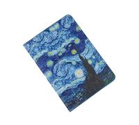 Funda De Pasaporte PU Cómoda Y Segura Tarjetero con Impresión Digital para Viajero Protector Tarjeta Regalo Acción Gracias Funda para Pasaporte