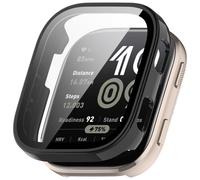 Funda de PC transparente con película templada para Amazfit BIP 6 Black