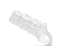 Funda de pene abierta acanalada - transparente