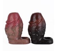 Funda de pene realista de 4,5 pulgadas Funda de silicona para pene con anillo de bola engrosado Extensor de alargamiento de pene Mejora la resistencia y la sensibilidad Juguete sexual erótico(A)