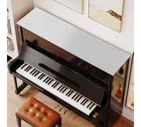 Funda de Piano Alfombrilla para Piano De Cuero De PVC De Tamaño Personalizable, Cubierta Superior para Piano con Respaldo Antideslizante, Alfombrilla para Piano Vertical para Mueble(Style-1,45x110cm)