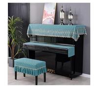 Funda de piano minimalista a prueba polvo, conjunto tres piezas for el hogar, hermosa funda eléctrico tela, medio drapeada