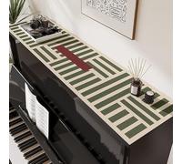 Funda de Piano PVC De Tamaño Personalizable, Cubierta Superior para Pianos Verticales A Prueba De Calor Y Agua, Alfombrilla para Piano De 25 A 30 Cm para Mueble De TV(Style-2,25x390cm)