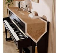 Funda de Piano Upright Piano Topper Runner, Entrance - Upright Piano Dust-Proof Mat Cloth, Anti-Slip Bottom Piano Protective Pad For Table, Desk, Dresser(Style-5,25x190cm)