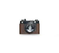 Funda de piel auténtica hecha a mano para cámara Yashica Electro 35 CC/CCN, color café