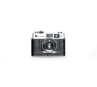 Funda de piel auténtica hecha a mano para cámara Yashica Electro 35 FC, color negro