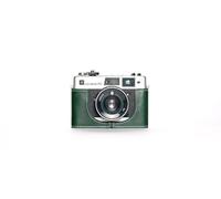 Funda de piel auténtica hecha a mano para cámara Yashica Electro 35 FC, color verde