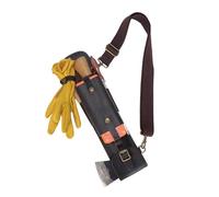 Funda de piel auténtica para hacha, funda de cuña con correa de transporte ajustable para acampar al aire libre