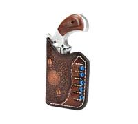 Funda de piel auténtica para pistolas Tourbon, para NAA Mini revólver, bolsa de transporte oculta para pistolas con bucles de munición