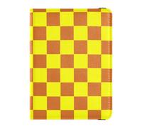 Funda de piel con diseño de cuadros escoceses para pasaporte, documentos de viaje, ultra delgada