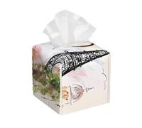 Funda de piel con estampado de Torre Eiffel para caja de pañuelos, organizador plegable para baño, sala de estar, escritorio, oficina, coche y más