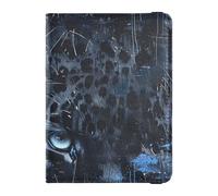 Funda de piel de leopardo negro para pasaporte y tarjeta de vacunación, organizador de documentos de viaje, funda protectora para pasaporte, funda tipo cartera para mujeres y hombres, impermeable