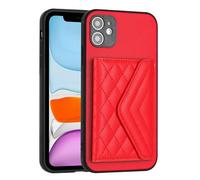 Funda de piel de lujo para OnePlus Nord CE4 Lite, cartera con tapa y función atril, cierre magnético con ranuras para tarjetas y soporte, para OnePlus Nord CE4 Lite, color rojo