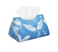 Funda de piel estampada Sky Cloud, organizador de pañuelos, adecuado para mesas de comedor, escritorios y salas de estar.