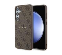 Funda de piel Guess 4G, marrón Para Magsafe - Galaxy S24+