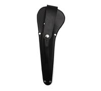 Funda de piel negra para tijeras de cuero, protector de tijeras para bordar, necesidades para bordar costura