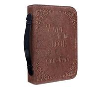 Funda de piel para Bible Case de 25 cm, funda protectora acolchada con cremallera, funda protectora para llevar | Durable Large Print Bible Holder
