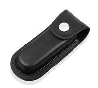 Funda de piel para cinturón de 12,2 cm, funda de cuchillo con botón de presión y trabilla para cinturón, funda portátil, funda para cuchillo, funda para escalada al aire libre, camping, ciclismo y
