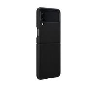 Funda - Samsung Leather, Para Galaxy Z Flip 3, Tapa de libro, Piel, Negro