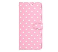 Funda de piel para Nokia C12/C12 Pro Flip Funda Wallet Case, Ondas, Funda de piel sintética con ranuras para tarjetas, compatible con Nokia C12/C12 Pro Rosa