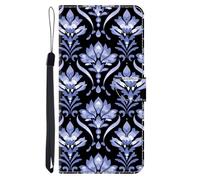 Funda de piel para Nokia G22 Funda Flip Resistente a los Golpes Funda Plegable Premium Flores Cuero Tarjetero Función Función Funda Plegable para Nokia G22 Flores