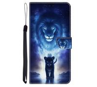 Funda de piel para Nokia G22 Funda Flip Resistente a los Golpes Funda Plegable Premium Flores Cuero Tarjetero Soporte Funda Protectora Funda Plegable para Nokia G22 León Leopardo