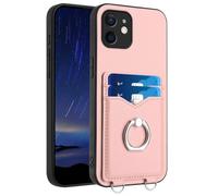 Funda de piel para Nothing Phone 2A con tarjeteros, cierre magnético a prueba de golpes, doble capa protectora para teléfono Nothing Phone 2A, color rosa
