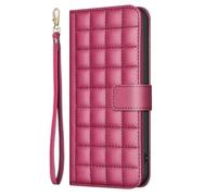 Funda de piel para OPPO A16/A55 5G/A54 4G, funda de piel con relieve, funda para teléfono móvil, funda tipo libro, soporte para tarjetas, funda magnética para OPPO A16/A55 5G/A54 4G, rojo