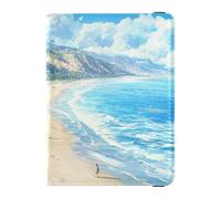 Funda de piel para pasaporte de California's Sunny Beaches, Playas soleadas de California, 1 size