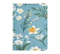 Funda de piel para pasaporte, funda protectora ultrafina para vacunas, para mujeres y hombres, artículos esenciales de viaje familiares, Multicolor03, talla de un talla